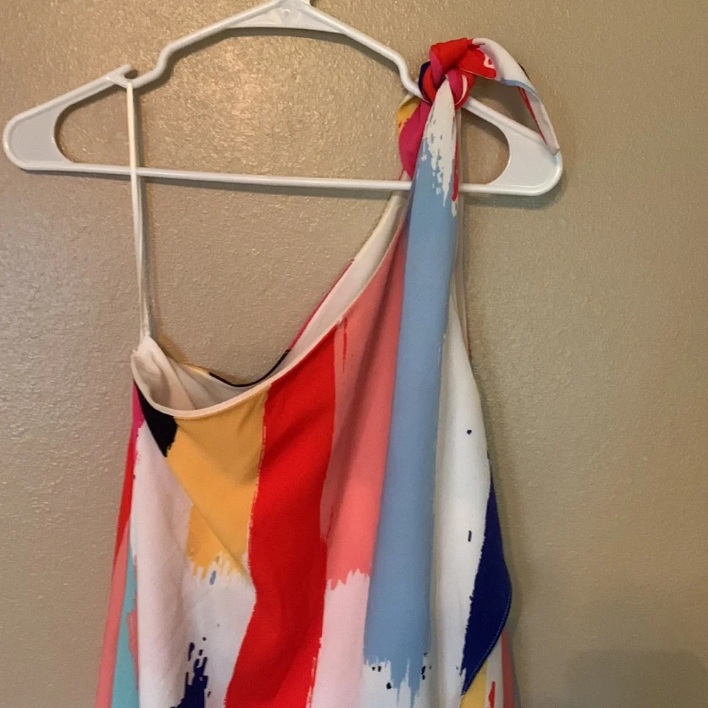 Crosby by Mollie Burch Sasha one shoulder maxi dress size 4 - Picture 4 of 5